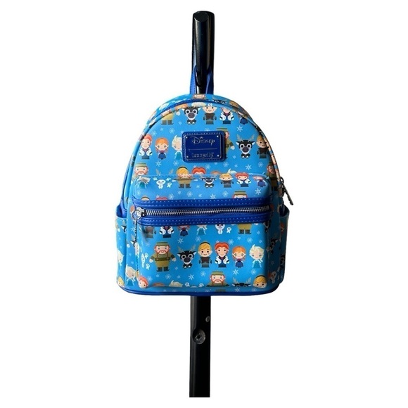 Loungefly Handbags - NWT Loungefly Disney Frozen Chibi Characters
AOP Faux Leather Mini Backpack